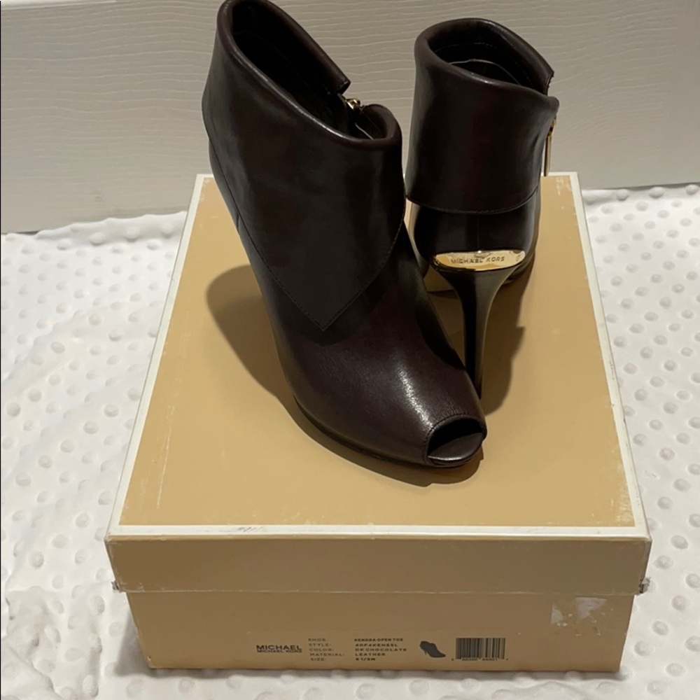 Michael Kors Kendra Open Toe Boots / Heels
